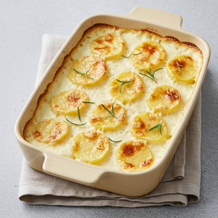 Foto deliciosa de Batata Gratinada Cremosa pronta para servir