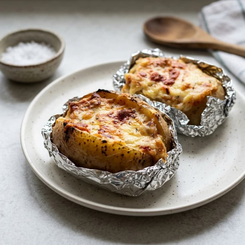 Batata Recheada ao Creme de Leite