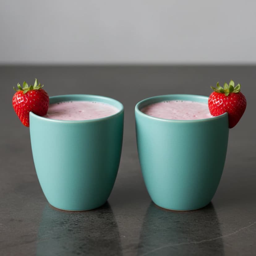 Batida Refrescante de Morango