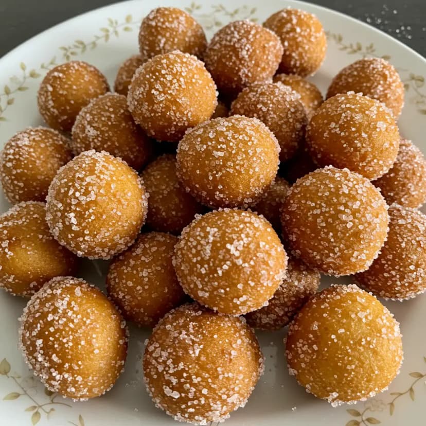 Bolinho de chuva com maçã