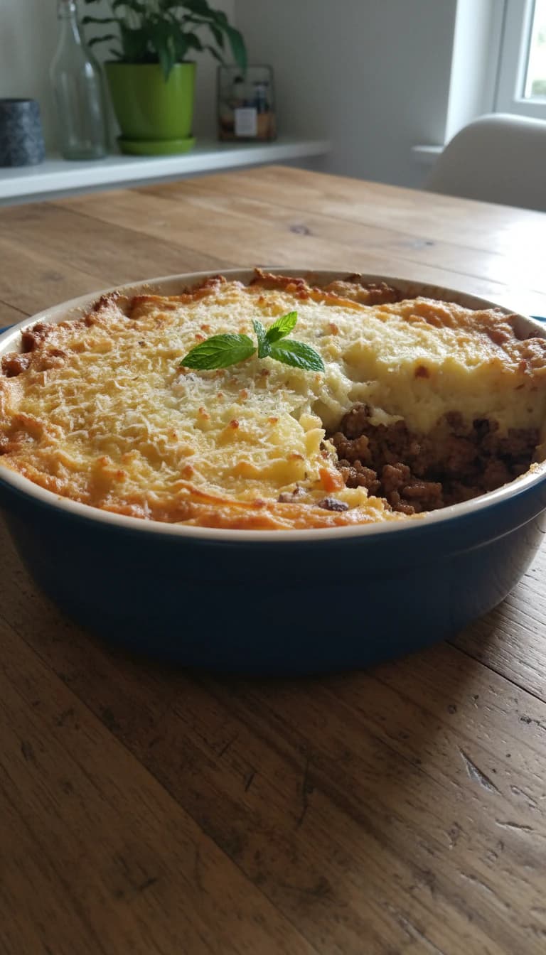 Bolo de Batata com Carne Moída
