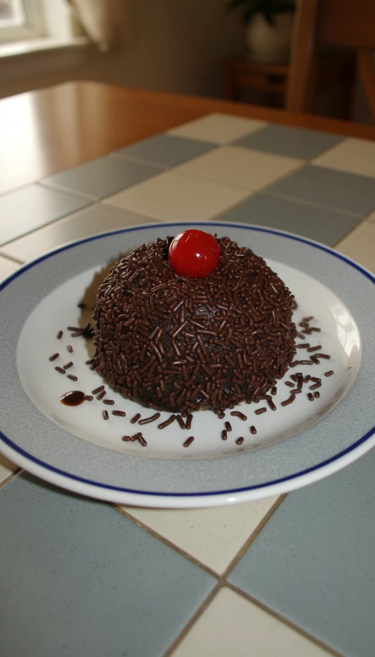 Bolo de caneca de chocolate