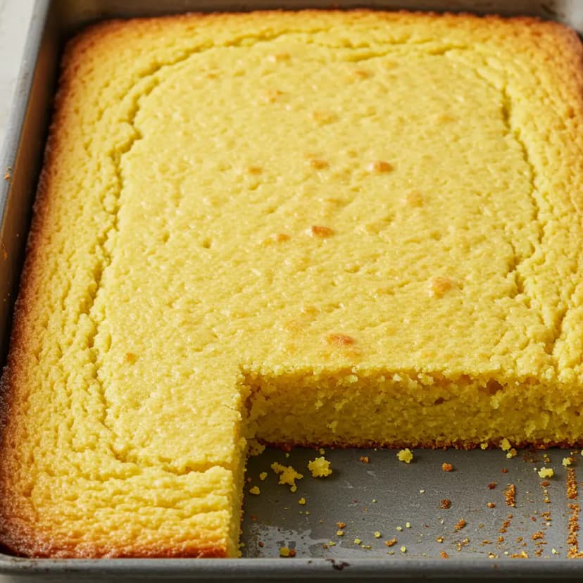 Bolo de Fubá com Soro de Leite Azedo