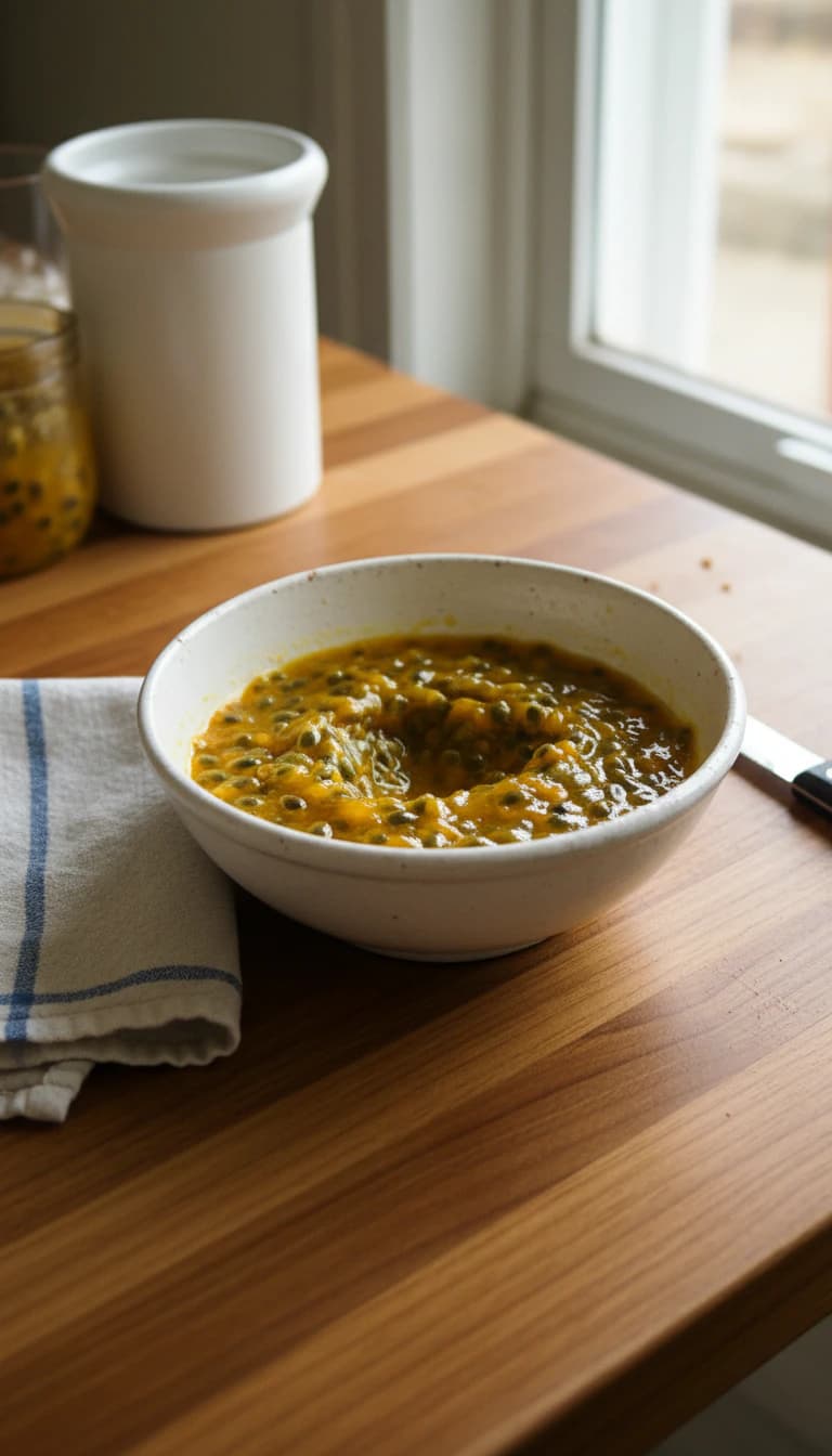 Caipirinha de Maracujá com Saquê