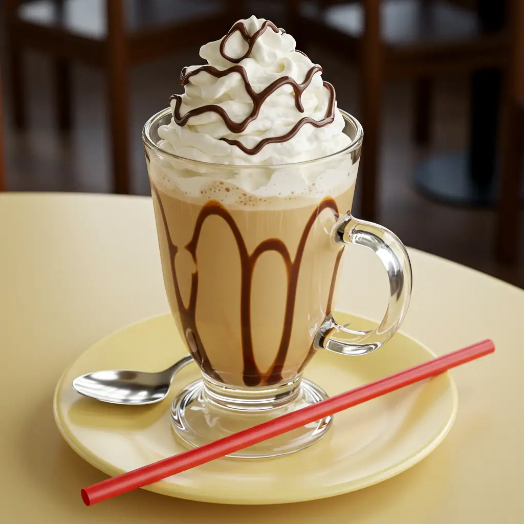 Foto deliciosa de Capuccino Gelado cremoso pronta para servir