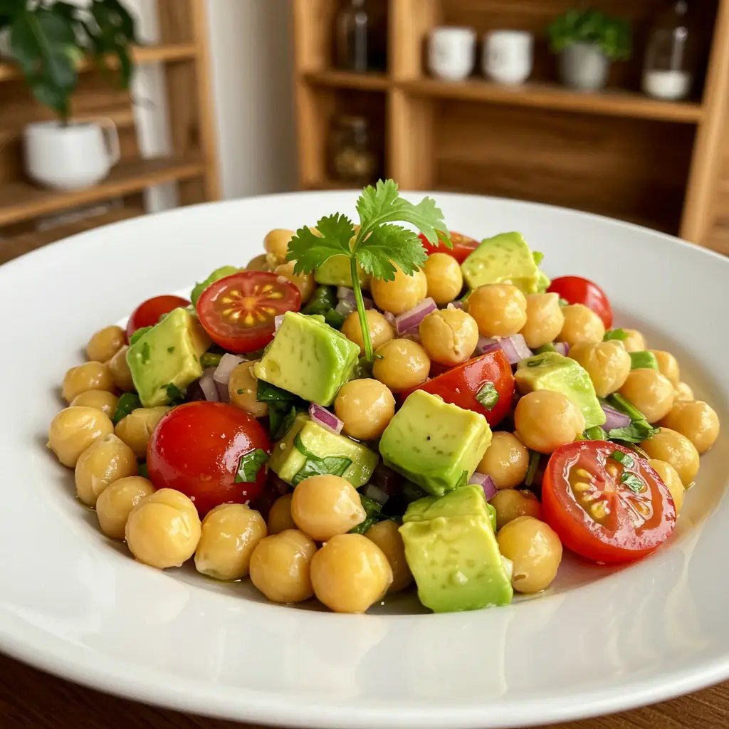 Chickpea Salad with Avocado and Lime