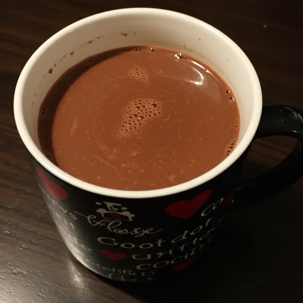 Chocolate Quente Cremoso com Licor