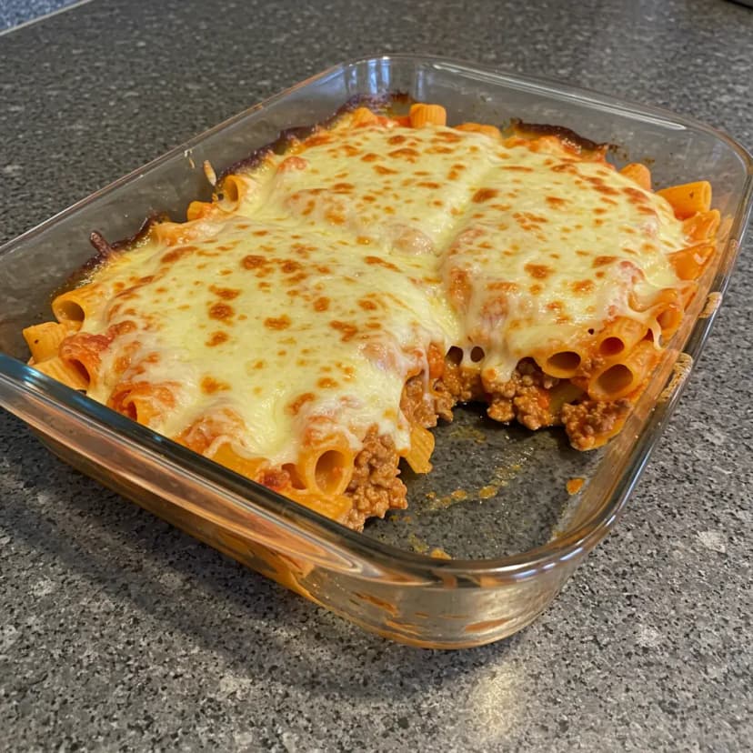 Espaguete ao Forno com Carne Moída