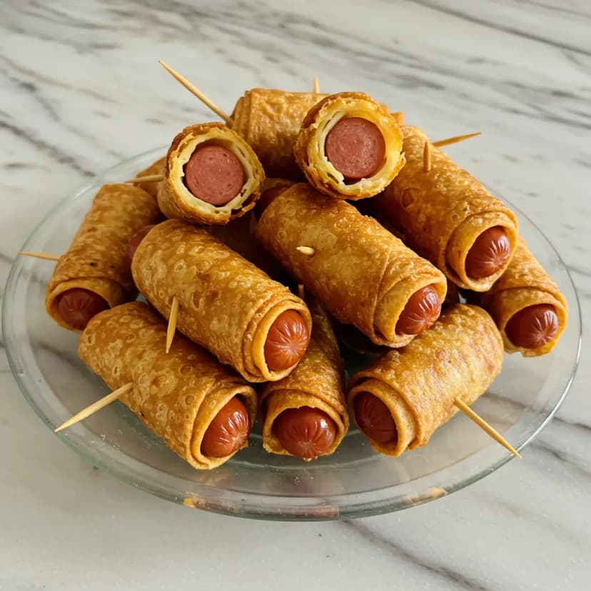 Espetinho de Salsicha Empanado