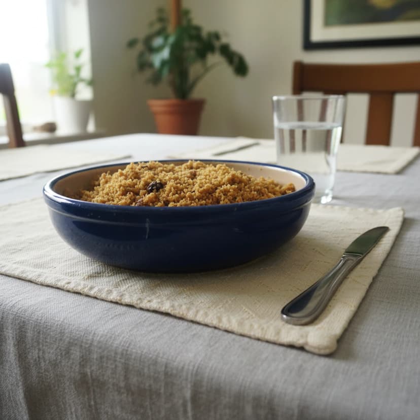 Farofa com Carne Moída e Mussarela