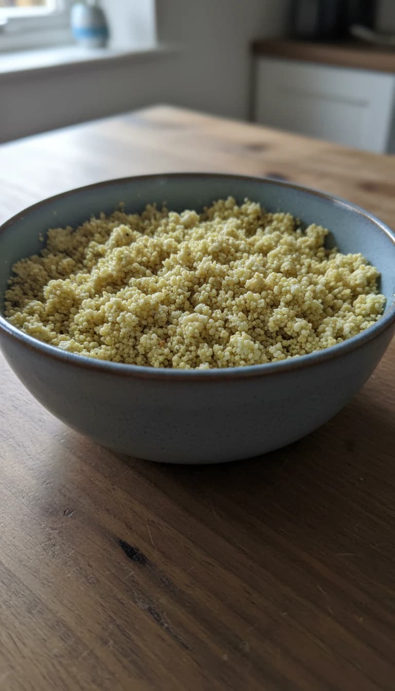 Farofa Vegana de Tofu com Açafrão