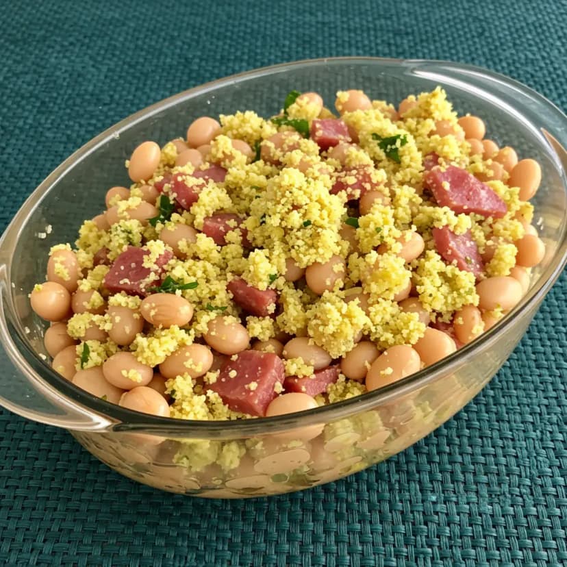 Feijão Fradinho com Calabresa e Bacon