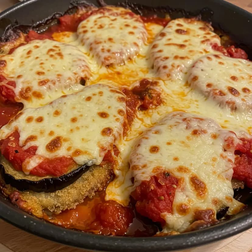 Fusilli com Frango e Berinjela