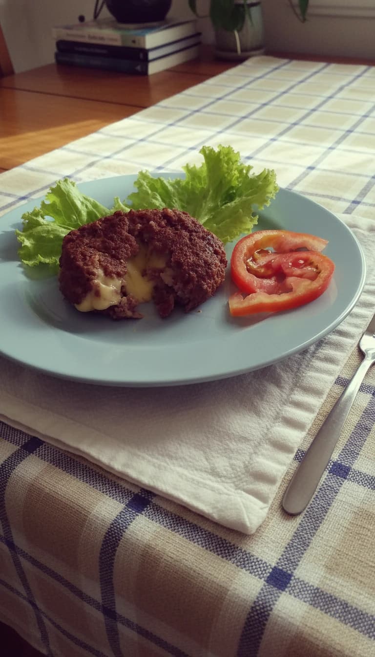 Hambúrguer de Bacon Recheado