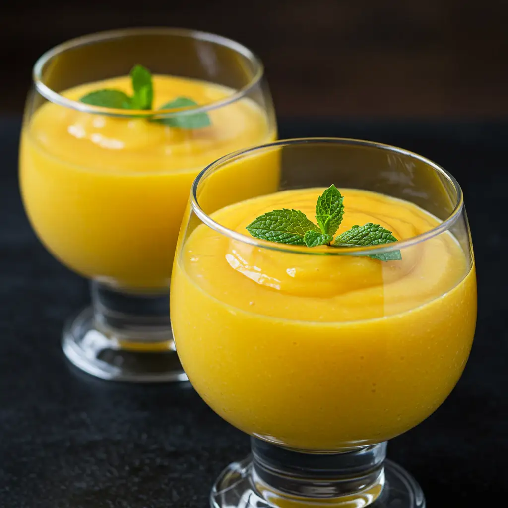 Foto deliciosa de Lassi Cremoso de Manga pronta para servir