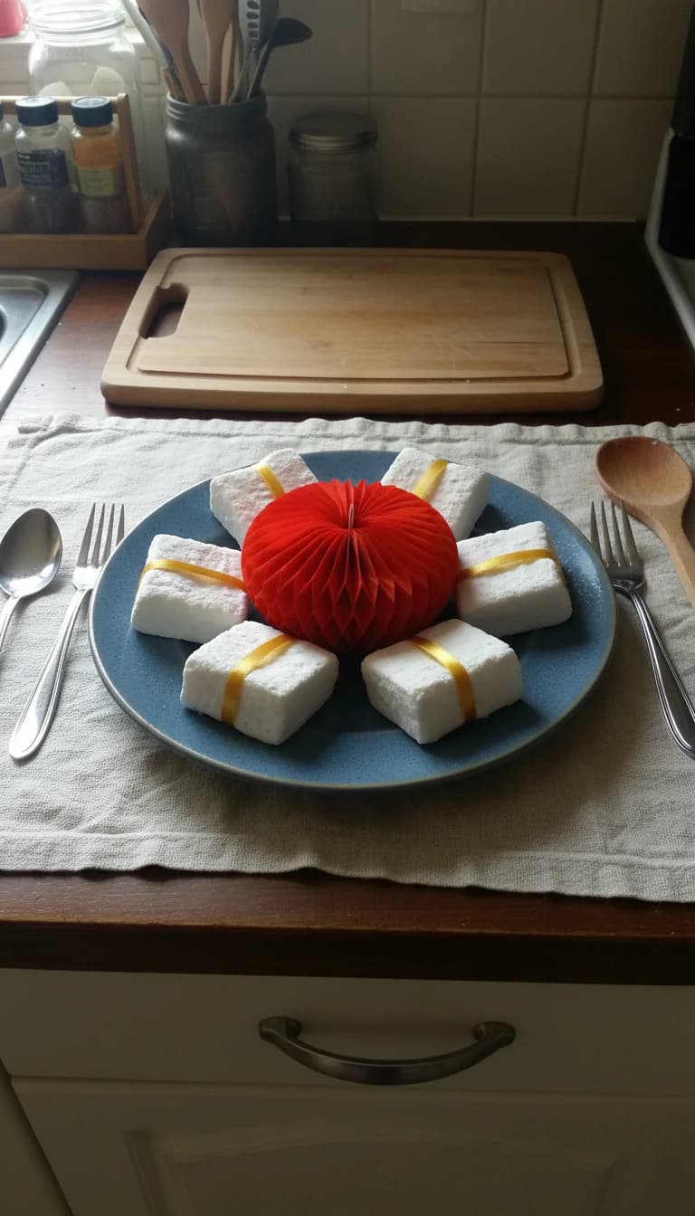 Marshmallow Caseiro em Cubos