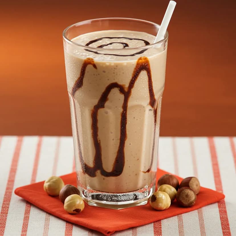 Foto deliciosa de Milk Shake Cremoso de Avelã pronta para servir