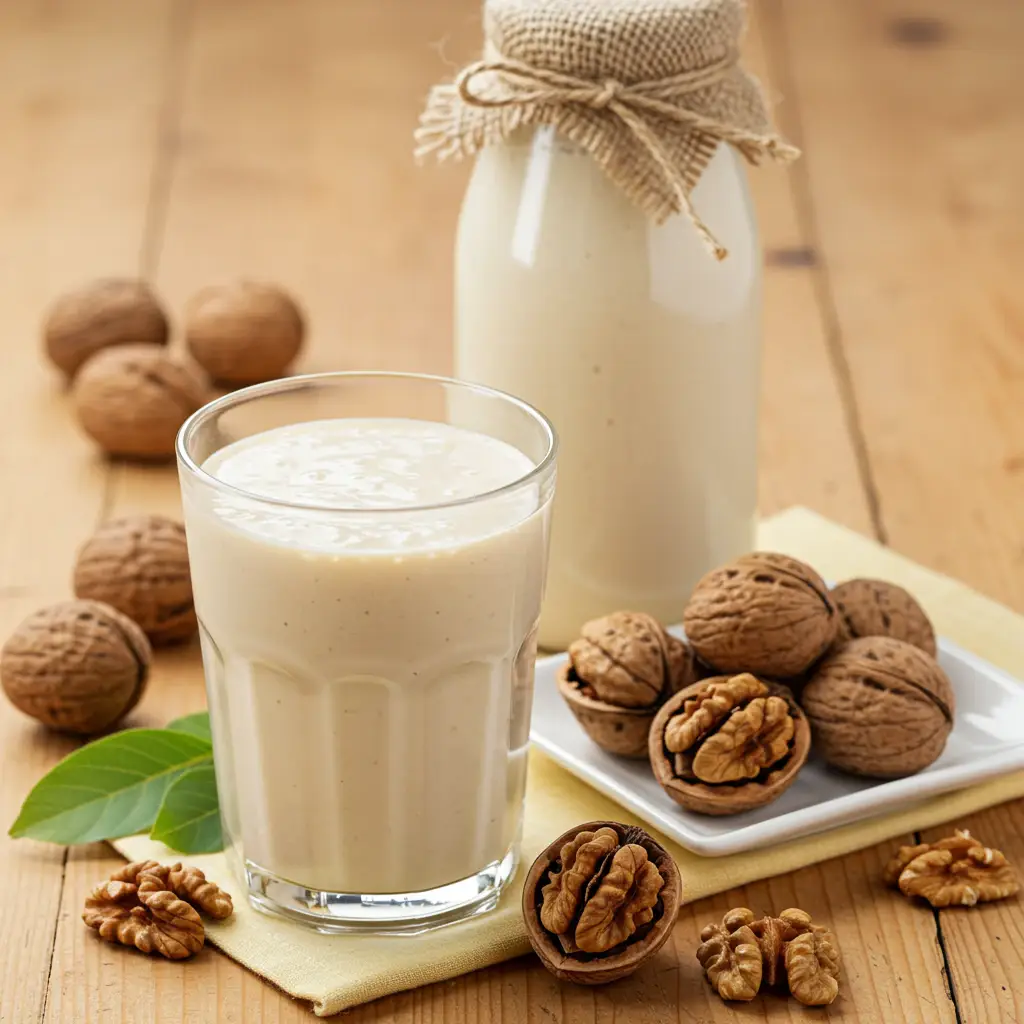 Foto deliciosa de Milk Shake Cremoso de Nozes pronta para servir