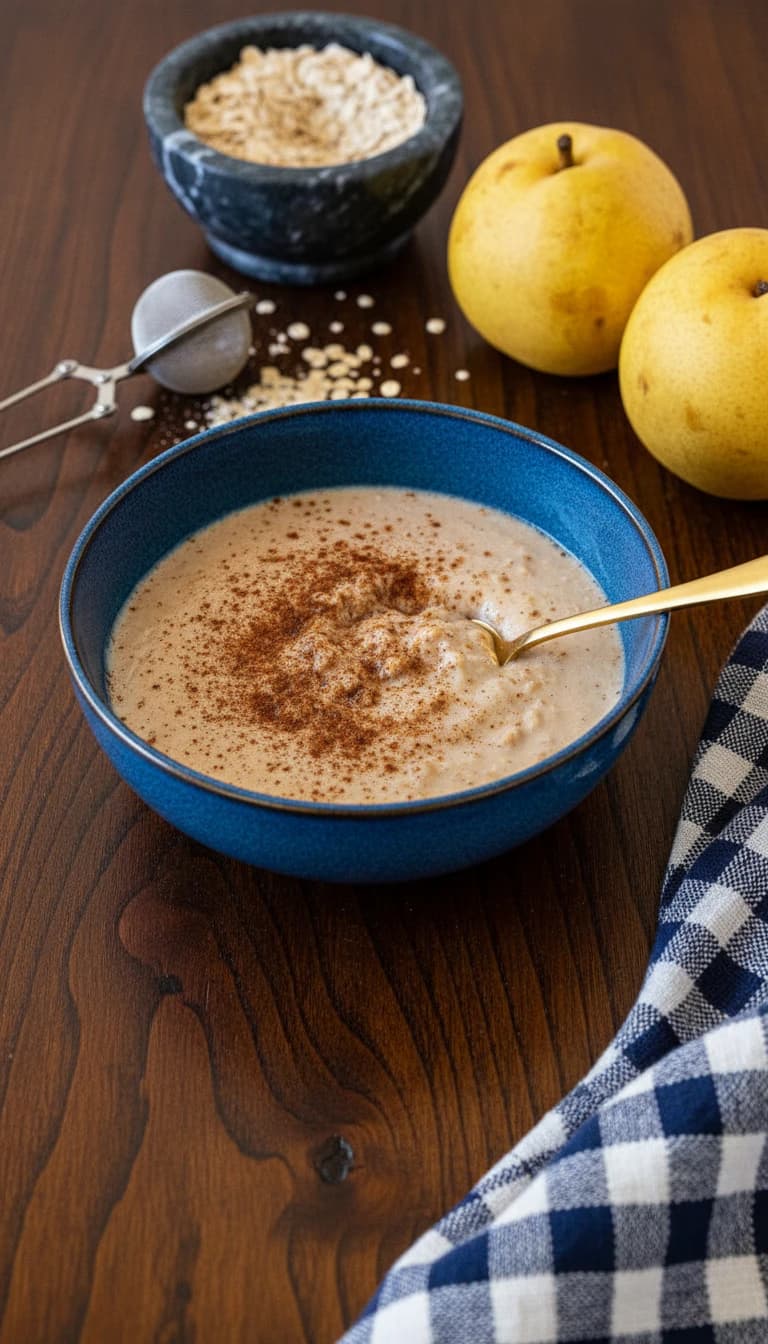 Mingau de Pera com Aveia