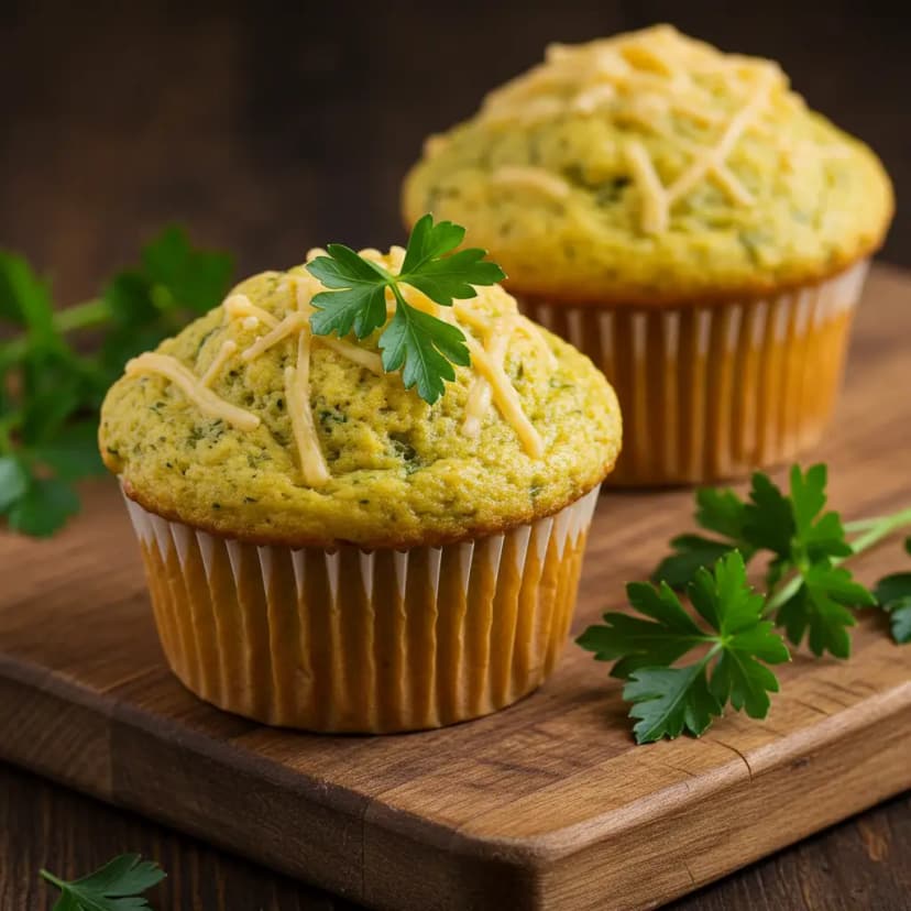 Muffins de Bacon e Parmesão