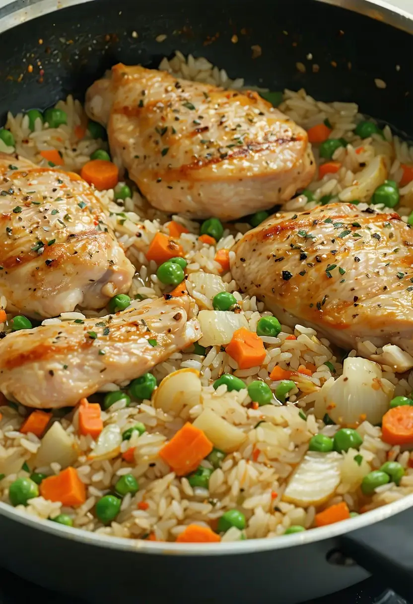 Frango e Arroz para uma Pessoa