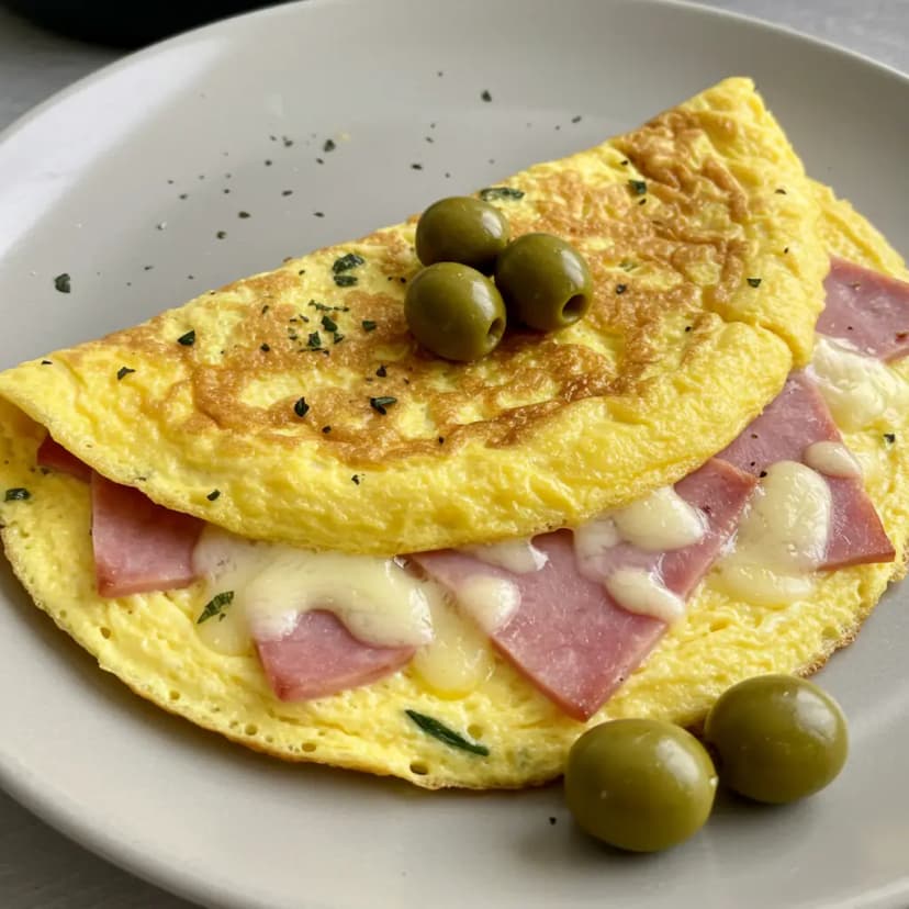 Ovos Mexidos com Queijo e Lombinho