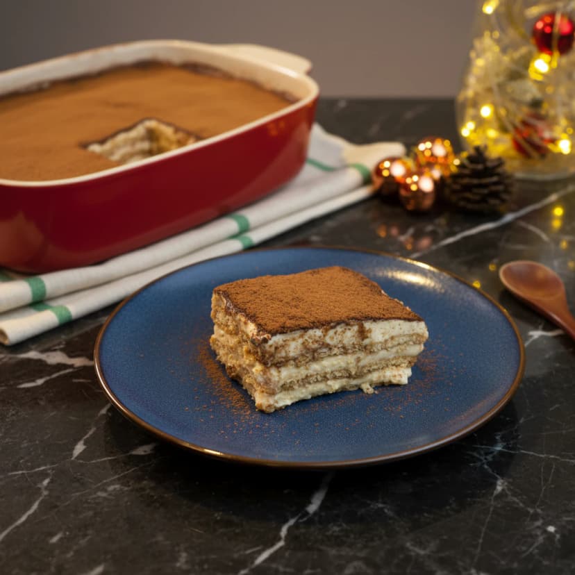 Pavê de Biscoito Maisena Natalino