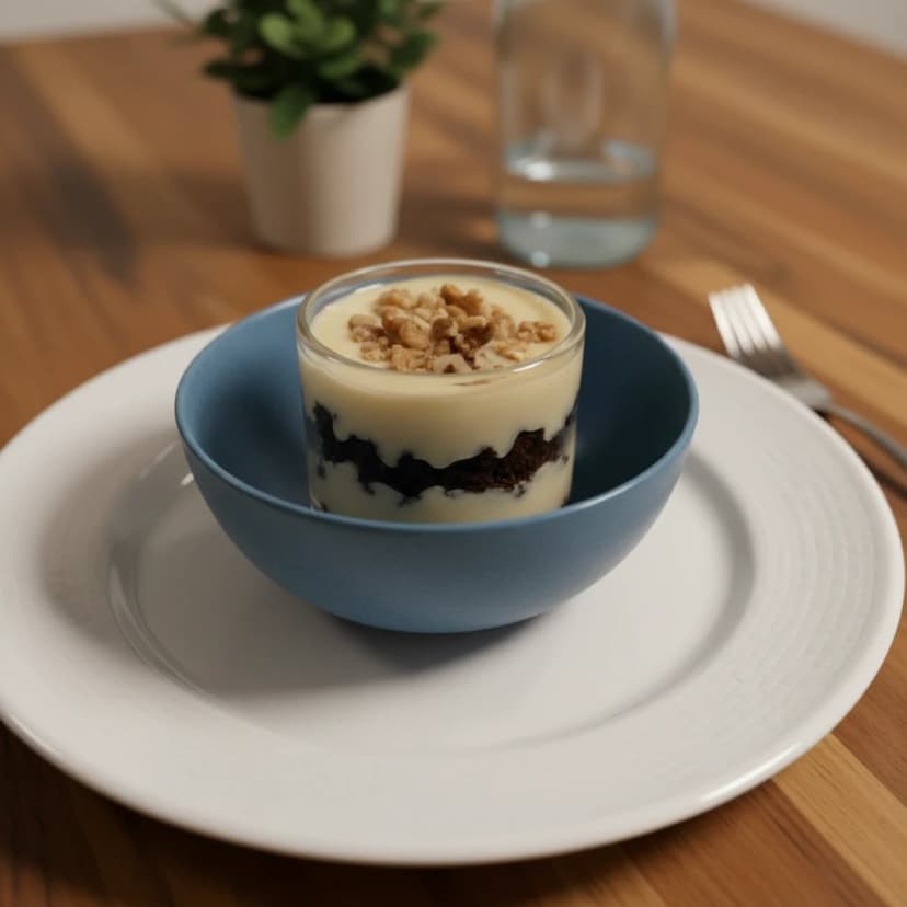 Pavê de Brownie com Coco