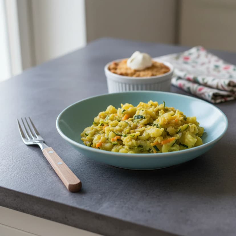 Purê de Batata com Abobrinha