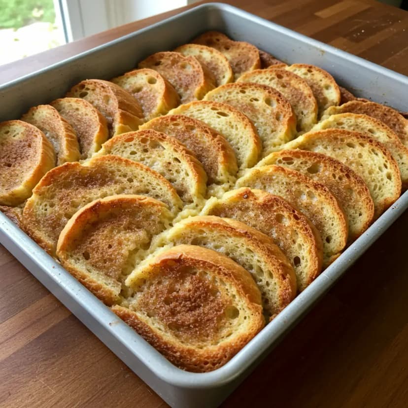 Rabanada Assada com Canela