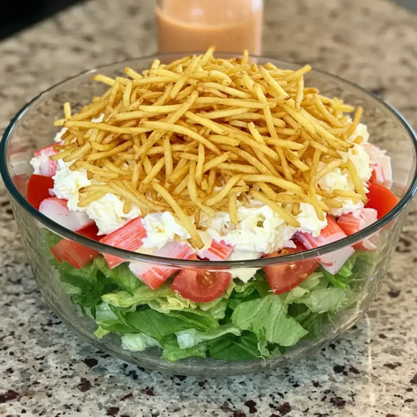 Salada Caprese com Palmito e Kani