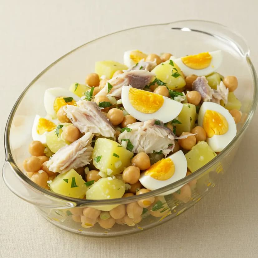 Salada de Bacalhau com Grão-de-Bico