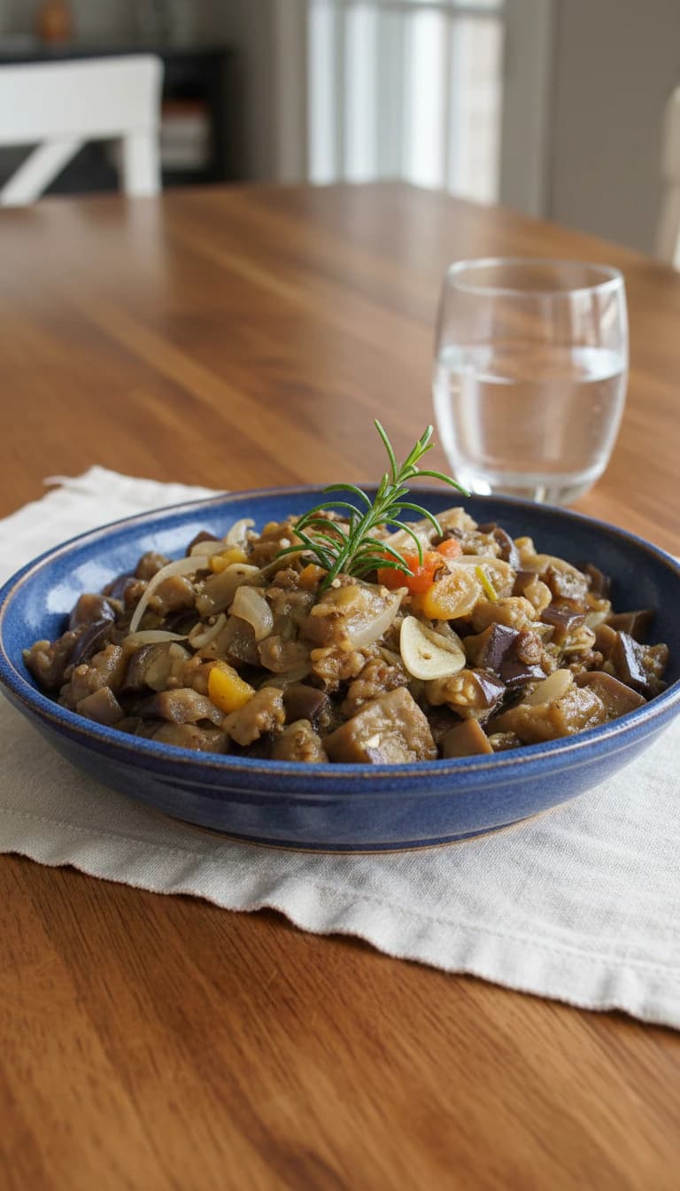 Salada de Berinjela ao Alecrim