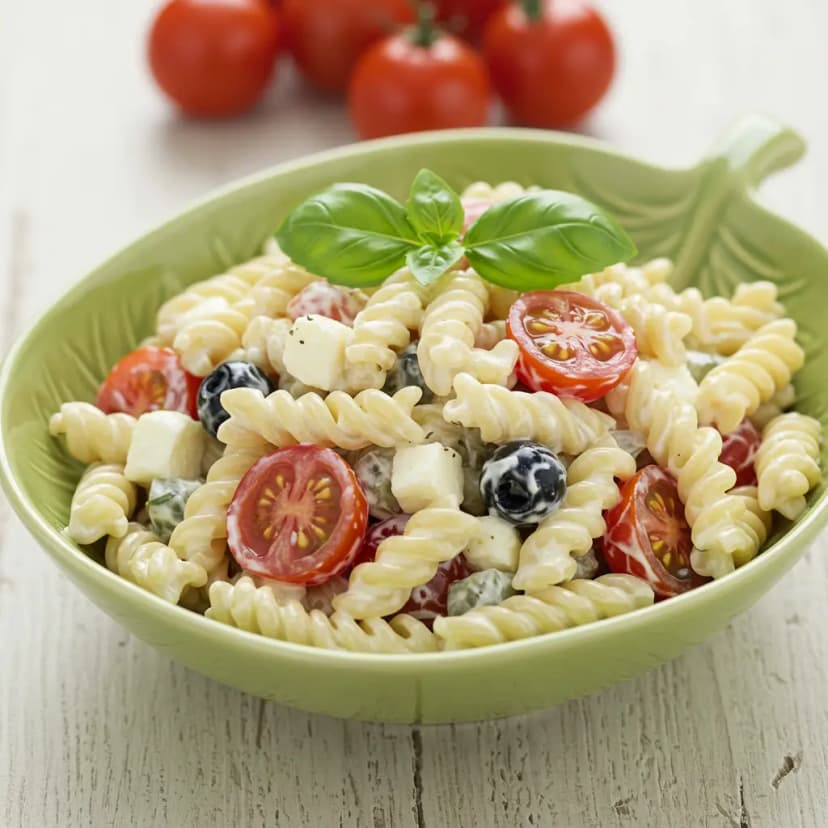 Salada de Macarrão Cremosa