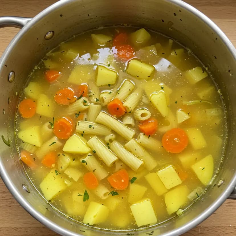 Sopa de Legumes com Carne e Macarrão
