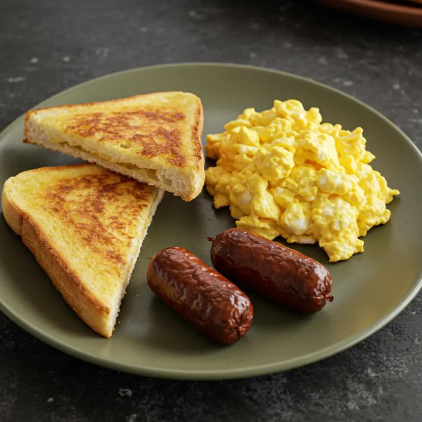 Torradas Caprichadas com Ovos e Tomate