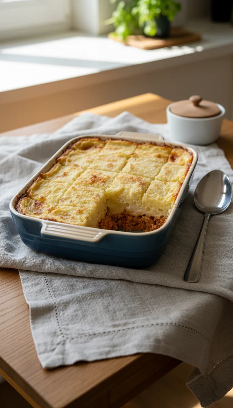 Torta Cremosa de Batata e Frango