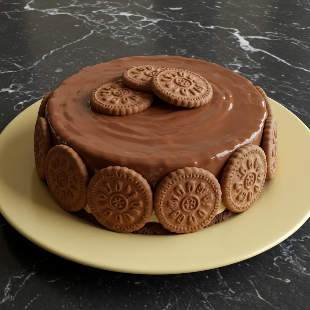 Torta Cremosa de Biscoito