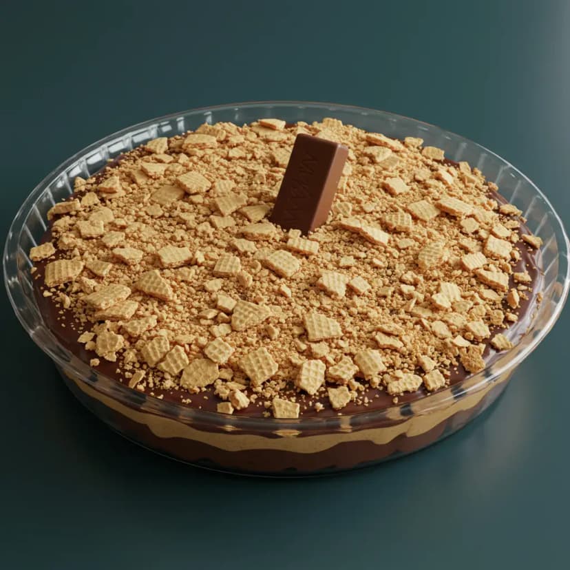 Torta de Bis com Brigadeiro Branco