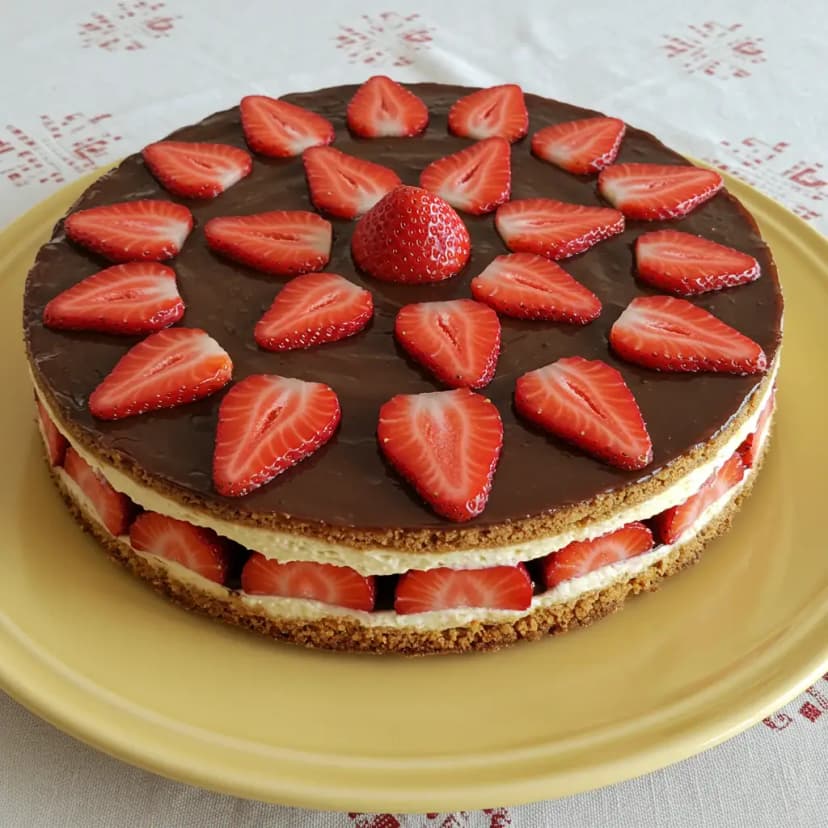 Torta de Chocolate com Doce de Leite