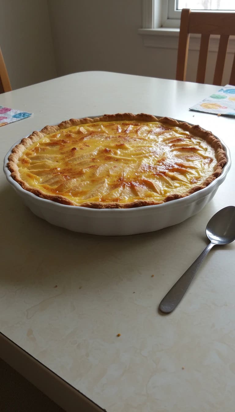 Torta de Maçã com Cremoso de Laranja