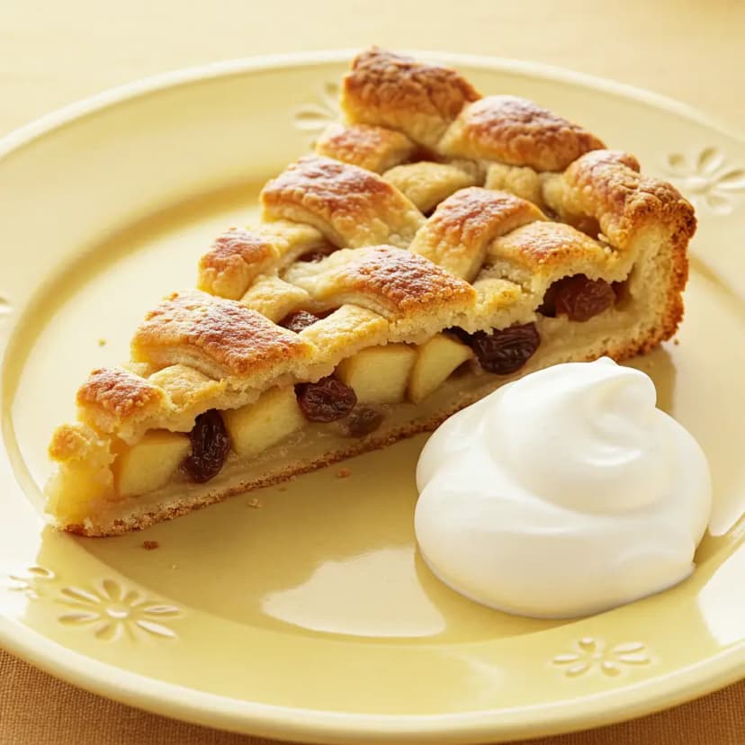 Torta de Maçã com Passas