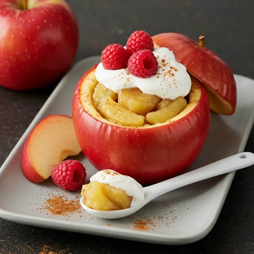 Torta de Maçã Crocante com Canela