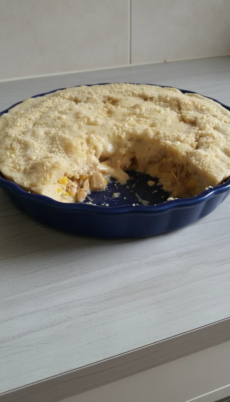 Torta de Milho e Frango no Micro-ondas