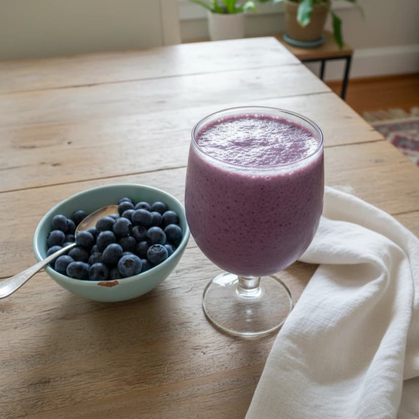 Vitamina Cremosa de Mirtilo