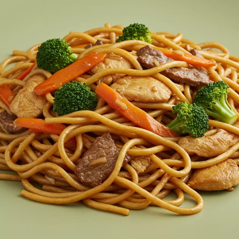 Yakisoba de Frango e Carne
