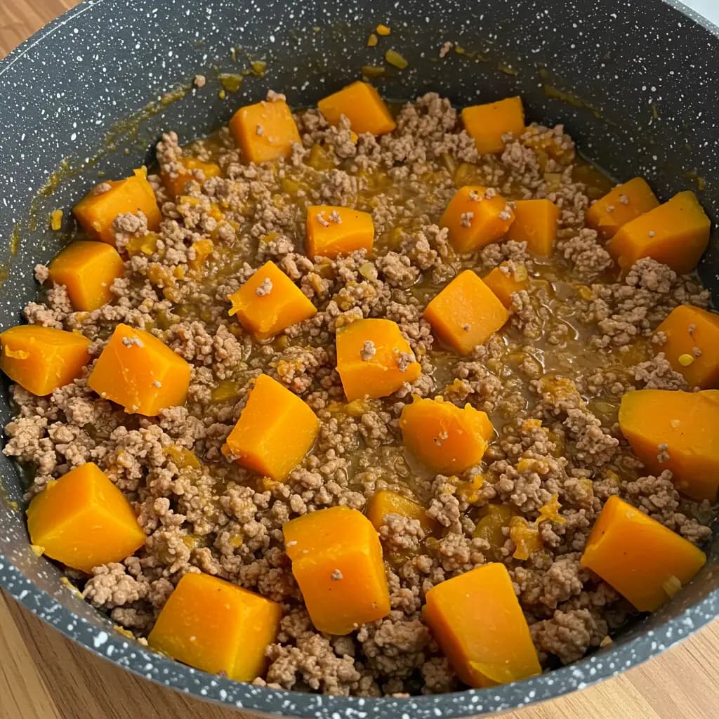 Receita de Abóbora com Carne Moída