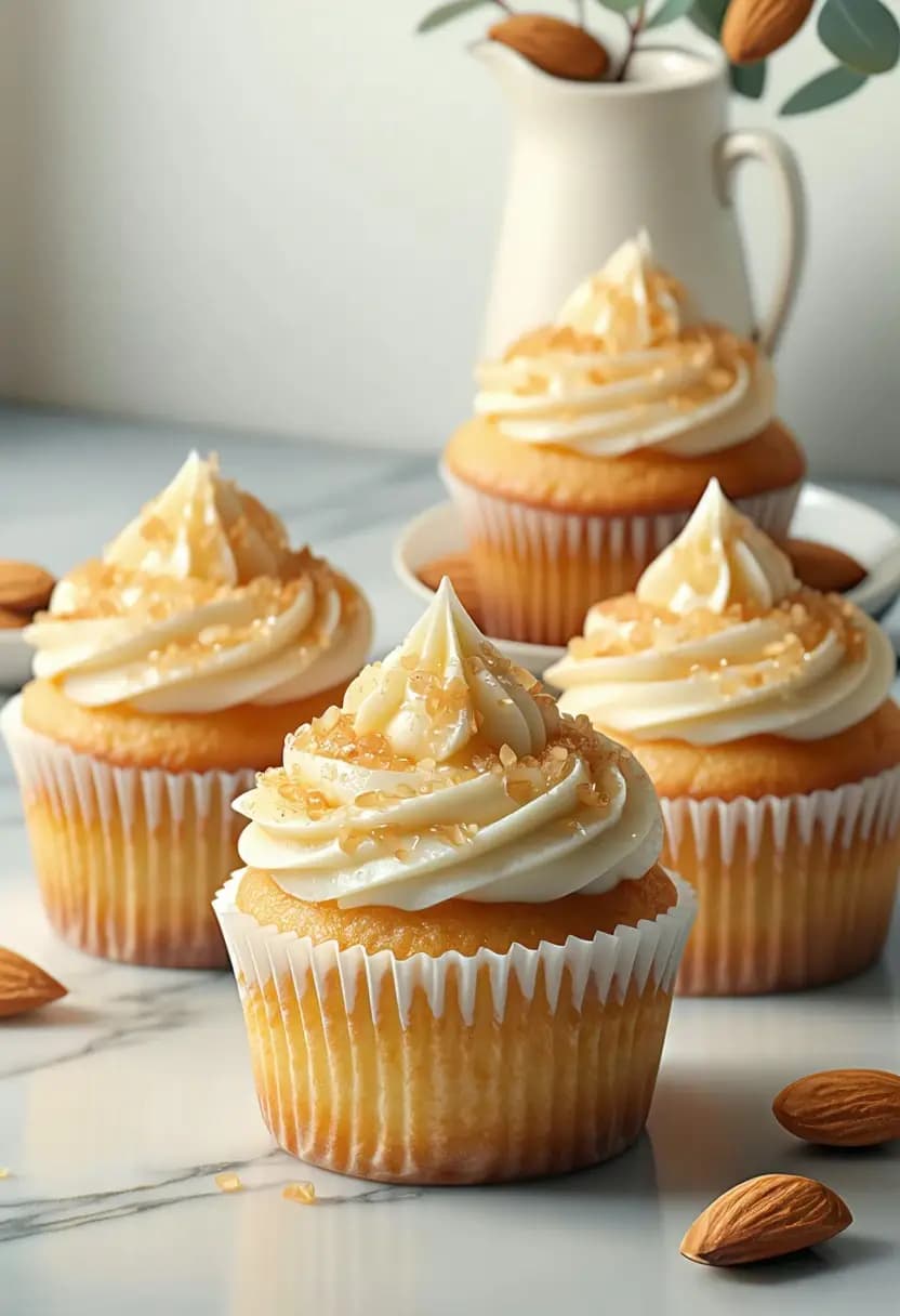 Receita de Cupcakes de Amêndoa