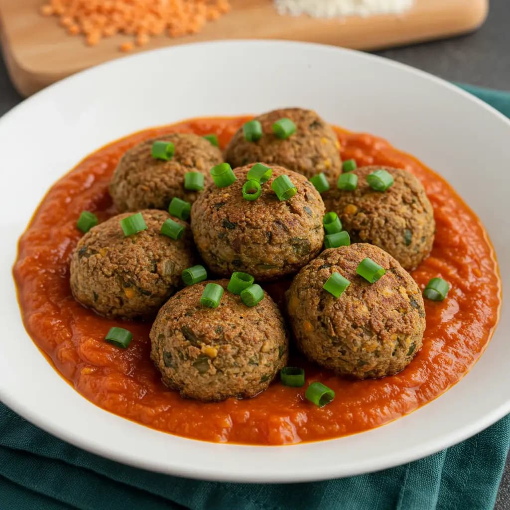 Receita de Almôndegas de Lentilha