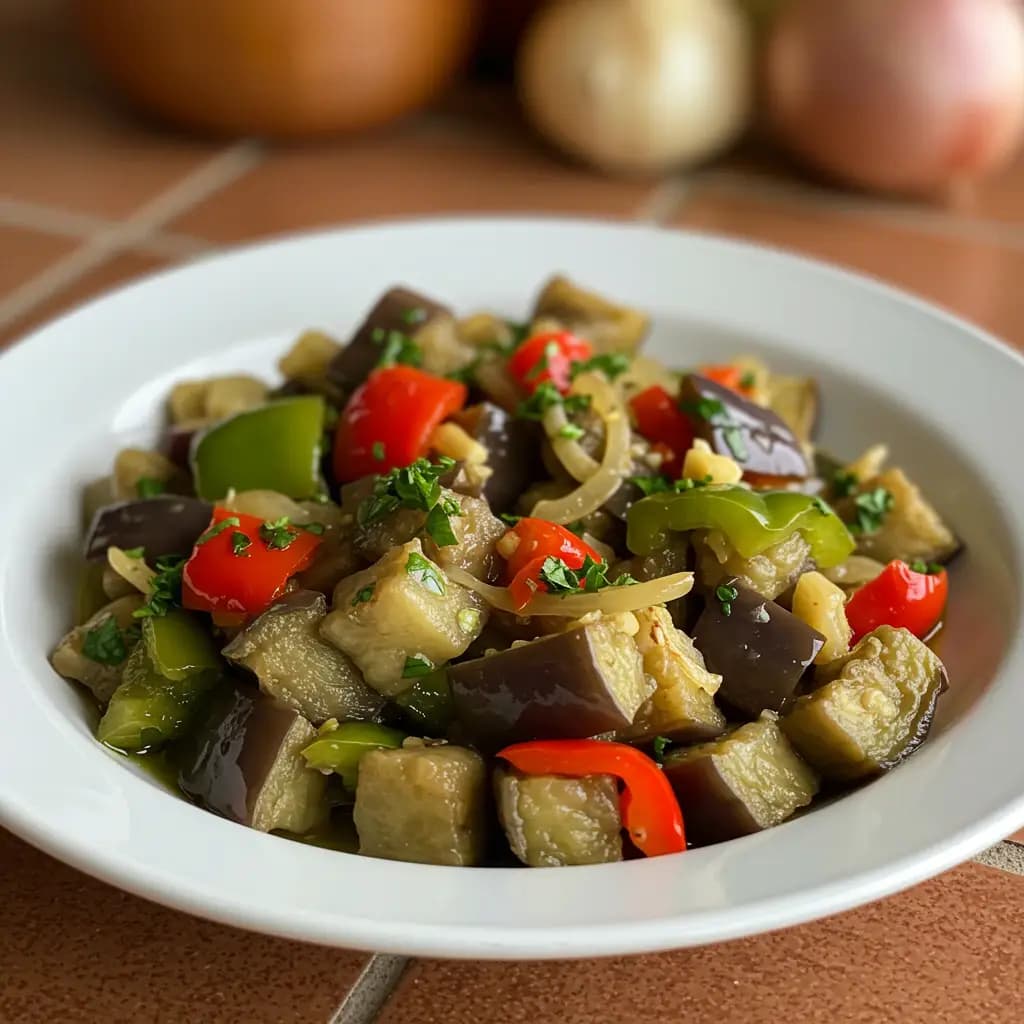 Receita de Antepasto com berinjela